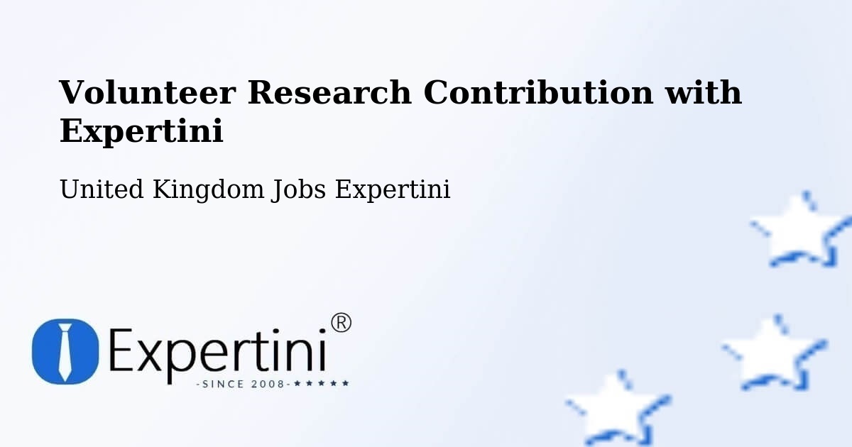 Volunteer Research Contribution Program – Gresford - United Kingdom Jobs Expertini